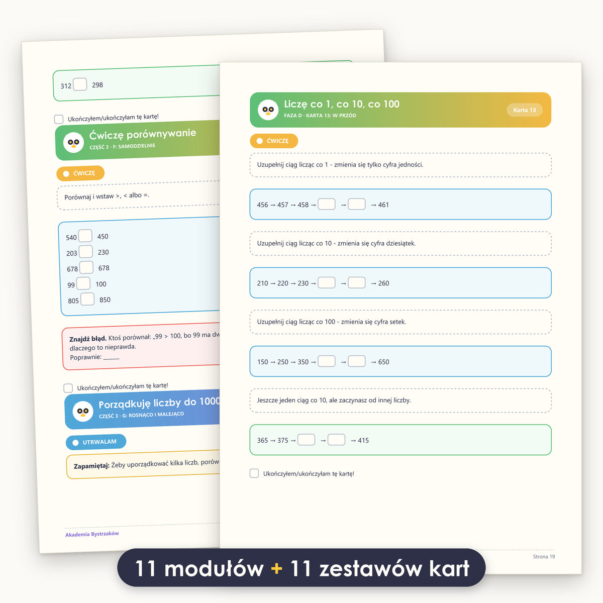 Kompletny Zestaw, Klasa 2 — prawdziwa strona z modułu i prawdziwa strona z Kart Ćwiczeń